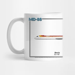 McDonnell Douglas MD-88 - Iberia (Art Print) Mug